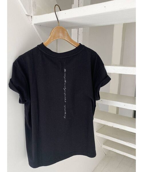 Ungrid(アングリッド)の「メッセージロゴデザインTee(Tシャツ/カットソー・レディース・ブラック/オフホワイト/サーモンピンク・FREE)」の22枚目の写真