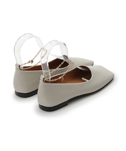 Mila Owen（ミラオーウェン）の「アンクレット付きバレエシューズ（バレエシューズ・レディース・ミント/ブラック/アイボリー・37/38/36）」の9枚目の写真