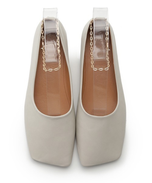 Mila Owen（ミラオーウェン）の「アンクレット付きバレエシューズ（バレエシューズ・レディース・ミント/ブラック/アイボリー・37/38/36）」の8枚目の写真