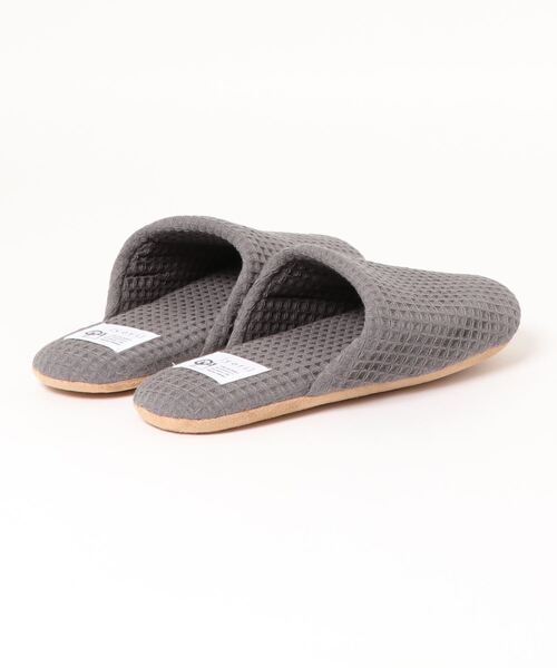 LBC（エルビーシー）の「【洗濯機で丸洗い】YORI ソフトワッフルスリッパ M（ルームシューズ/スリッパ・レディース・チャコールグレー/オフホワイト/グリーン/イエロー・M）」の6枚目の写真