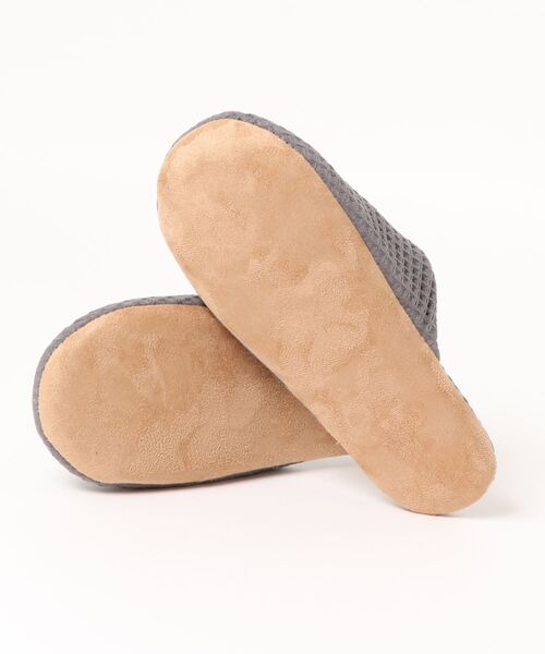 LBC（エルビーシー）の「【洗濯機で丸洗い】YORI ソフトワッフルスリッパ M（ルームシューズ/スリッパ・レディース・チャコールグレー/オフホワイト/グリーン/イエロー・M）」の10枚目の写真