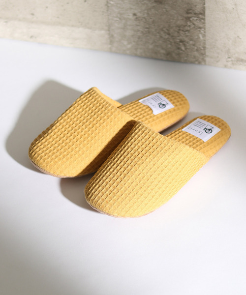 LBC（エルビーシー）の「【洗濯機で丸洗い】YORI ソフトワッフルスリッパ M（ルームシューズ/スリッパ・レディース・チャコールグレー/オフホワイト/グリーン/イエロー・M）」の15枚目の写真