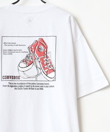 CONVERSE（コンバース）の「CONVERSE/コンバース ビッグシルエット バックプリント シューズ イラスト Tシャツ（Tシャツ/カットソー・メンズ）」