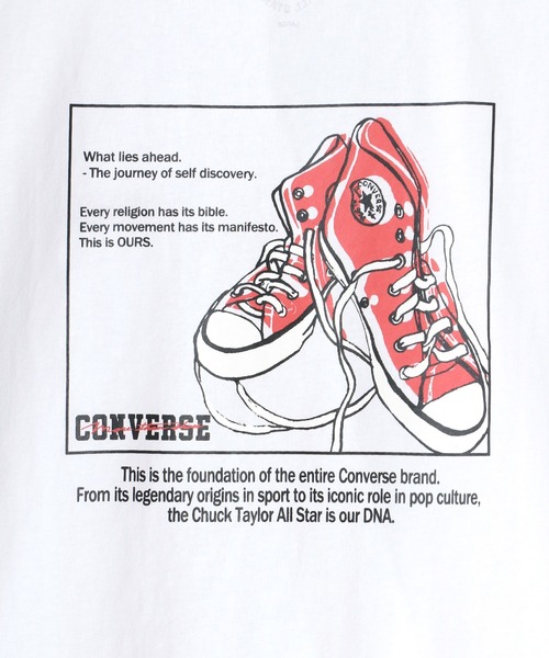 Converse コンバース シューズ バックプリント トップス シューズ バックプリント セール ビッグシルエット イラスト Tシャツ Tシャツ カットソー Converse コンバース のファッション All Star オールスター