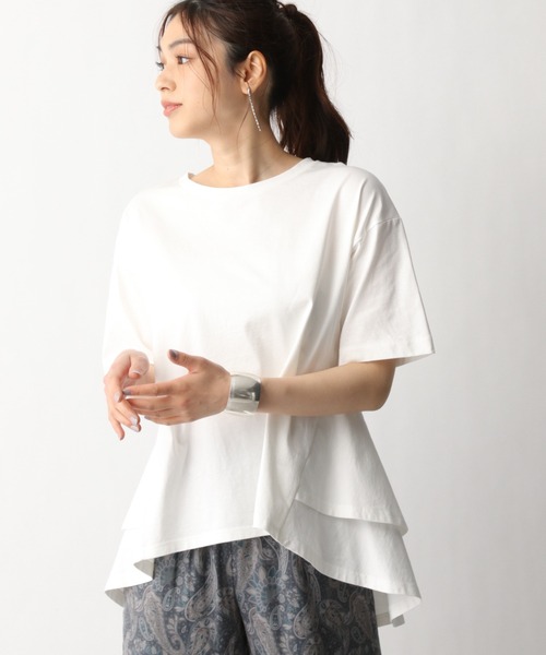 セール リラックス美人ティアード Tシャツ カットソー Global Work グローバルワーク のファッション通販 Zozotown