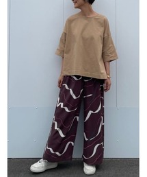 BEARDSLEY | 波柄ワイドパンツ(その他パンツ)