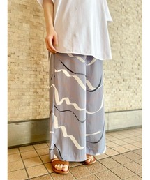 BEARDSLEY | 波柄ワイドパンツ(その他パンツ)