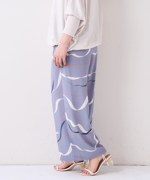 BEARDSLEY（ビアズリー）の「波柄ワイドパンツ（その他パンツ・レディース・ブルー/ブラウン・FREE）」の13枚目の写真