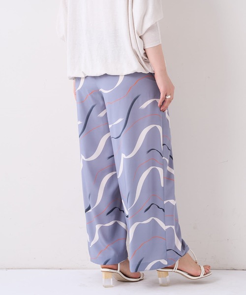 BEARDSLEY（ビアズリー）の「波柄ワイドパンツ（その他パンツ・レディース・ブルー/ブラウン・FREE）」の12枚目の写真