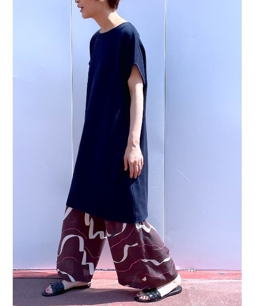 BEARDSLEY（ビアズリー）の「波柄ワイドパンツ（その他パンツ・レディース・ブルー/ブラウン・FREE）」の11枚目の写真