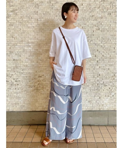 BEARDSLEY（ビアズリー）の「波柄ワイドパンツ（その他パンツ・レディース・ブルー/ブラウン・FREE）」の10枚目の写真