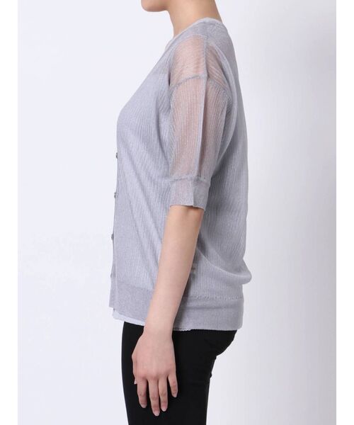 LAGUNAMOON（ラグナムーン）の「シアーリブニットアンサンブル（ニット/セーター・レディース・ベージュ/ブラック/ライトグレー・FREE）」の13枚目の写真