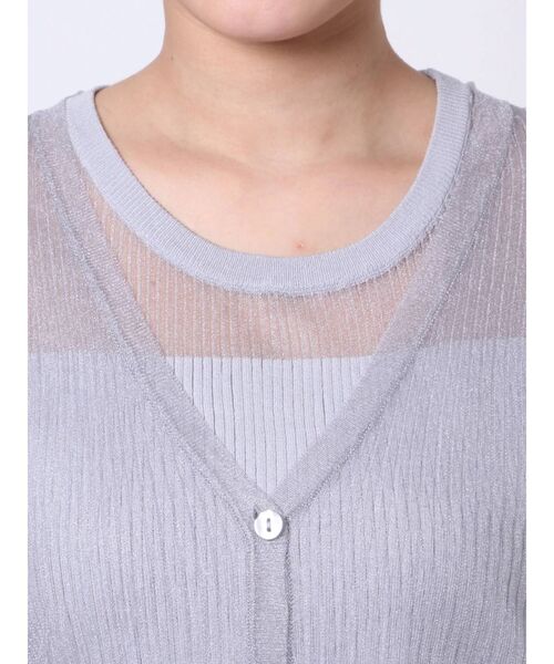 LAGUNAMOON（ラグナムーン）の「シアーリブニットアンサンブル（ニット/セーター・レディース・ベージュ/ブラック/ライトグレー・FREE）」の19枚目の写真