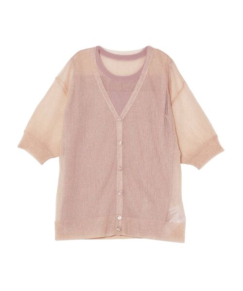 LAGUNAMOON（ラグナムーン）の「シアーリブニットアンサンブル（ニット/セーター・レディース・ベージュ/ブラック/ライトグレー・FREE）」の21枚目の写真