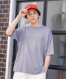 coen | ポンチリラックスハーフスリーブTシャツ(Tシャツ/カットソー)