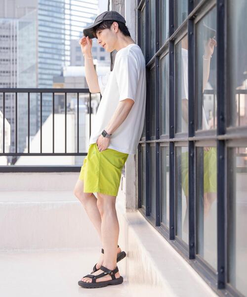 coen（コーエン）の「ポンチリラックスハーフスリーブTシャツ（Tシャツ/カットソー・メンズ・ライム/ブラック/ホワイト/グレー・MEDIUM/X-LARGE/SMALL/LARGE）」の10枚目の写真