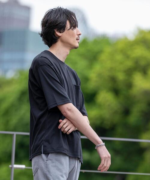 coen（コーエン）の「ポンチリラックスハーフスリーブTシャツ（Tシャツ/カットソー・メンズ・ライム/ブラック/ホワイト/グレー・MEDIUM/X-LARGE/SMALL/LARGE）」の9枚目の写真