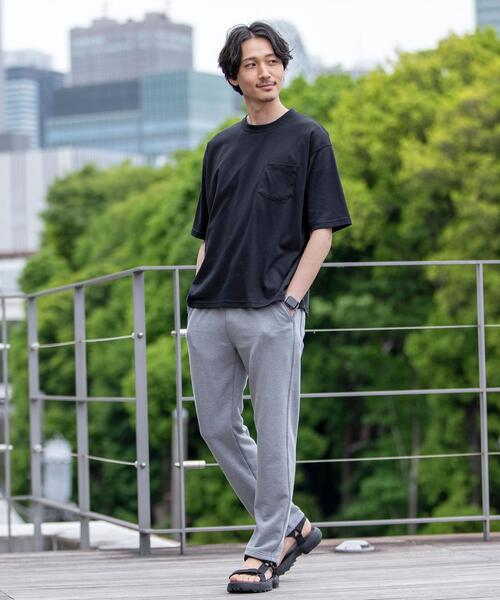 coen（コーエン）の「ポンチリラックスハーフスリーブTシャツ（Tシャツ/カットソー・メンズ・ライム/ブラック/ホワイト/グレー・MEDIUM/X-LARGE/SMALL/LARGE）」の5枚目の写真