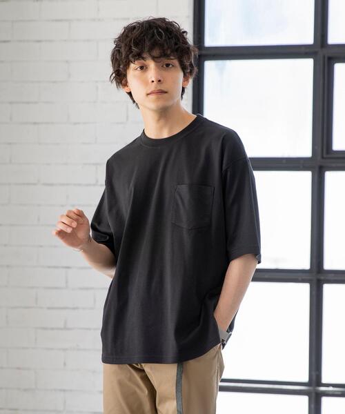 coen（コーエン）の「ポンチリラックスハーフスリーブTシャツ（Tシャツ/カットソー・メンズ・ライム/ブラック/ホワイト/グレー・MEDIUM/X-LARGE/SMALL/LARGE）」の13枚目の写真