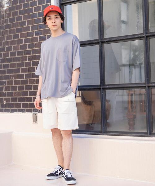 coen（コーエン）の「ポンチリラックスハーフスリーブTシャツ（Tシャツ/カットソー・メンズ・ライム/ブラック/ホワイト/グレー・MEDIUM/X-LARGE/SMALL/LARGE）」の17枚目の写真