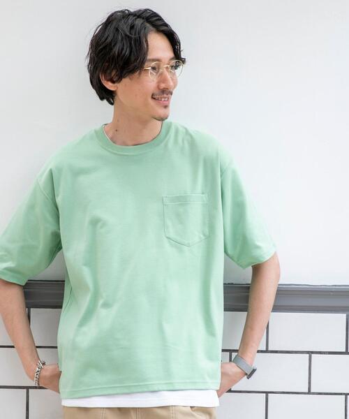 coen（コーエン）の「ポンチリラックスハーフスリーブTシャツ（Tシャツ/カットソー・メンズ・ライム/ブラック/ホワイト/グレー・MEDIUM/X-LARGE/SMALL/LARGE）」の22枚目の写真