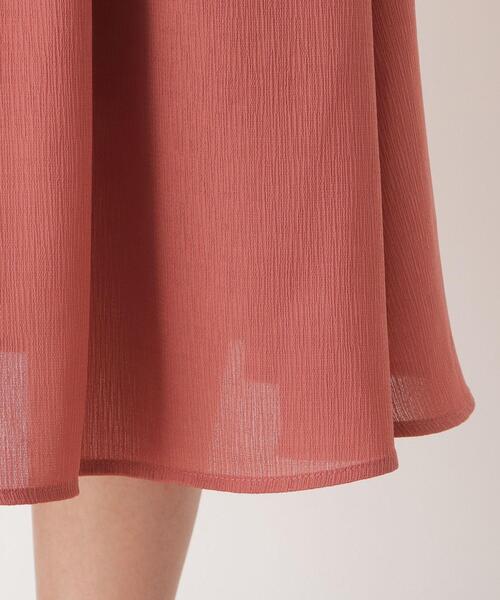 pink adobe（ピンクアドベ）の「◆【EC限定】【M-3L】楊柳シャーリングフレアワンピース（ワンピース・レディース・ネイビー系5/ブルー系7/オレンジ系9・44/40/38/42）」の7枚目の写真