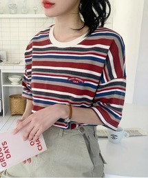 SONA | SONYUNARA レインボーカジュアル半袖Tシャツ(Tシャツ/カットソー)