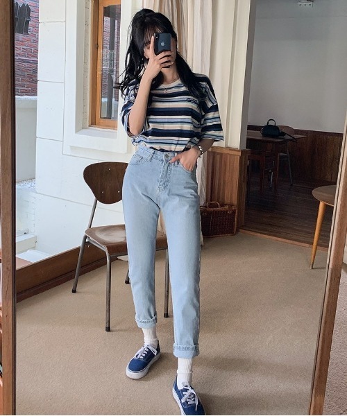 SONA（ソナ）の「SONYUNARA レインボーカジュアル半袖Tシャツ（Tシャツ/カットソー・レディース・ブルー/ワイン・FREE）」の20枚目の写真