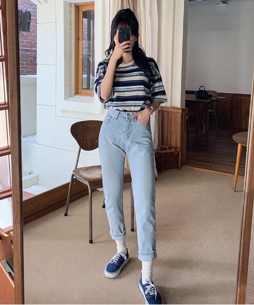 SONA（ソナ）の「SONYUNARA レインボーカジュアル半袖Tシャツ（Tシャツ/カットソー・レディース・ブルー/ワイン・FREE）」の15枚目の写真