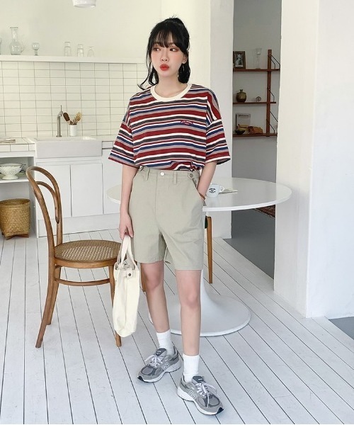 SONA（ソナ）の「SONYUNARA レインボーカジュアル半袖Tシャツ（Tシャツ/カットソー・レディース・ブルー/ワイン・FREE）」の6枚目の写真