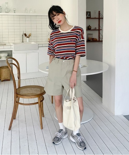 SONA（ソナ）の「SONYUNARA レインボーカジュアル半袖Tシャツ（Tシャツ/カットソー・レディース・ブルー/ワイン・FREE）」の18枚目の写真