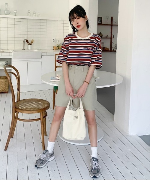 SONA（ソナ）の「SONYUNARA レインボーカジュアル半袖Tシャツ（Tシャツ/カットソー・レディース・ブルー/ワイン・FREE）」の21枚目の写真