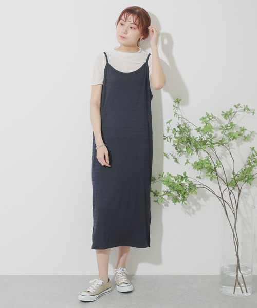 SENSE OF PLACE by URBAN RESEARCH（センスオブプレイスバイアーバンリサーチ）の「シアートップキャミワンピースアンサンブル（ワンピース・レディース・ライトベージュ/イエロー/ネイビー・ONE）」の13枚目の写真