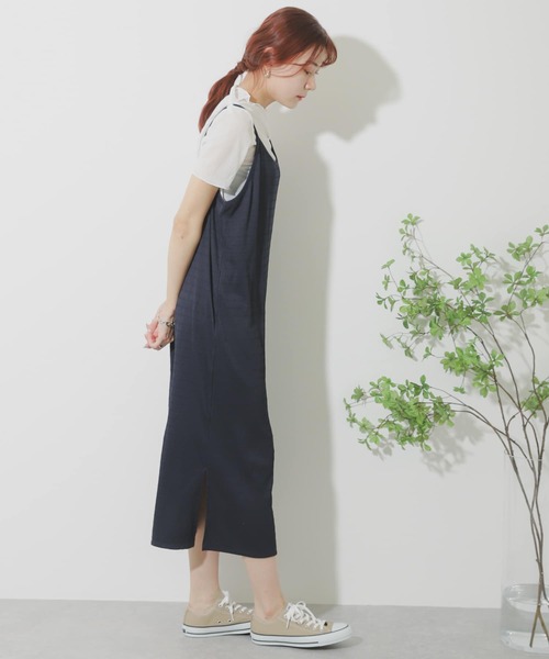 SENSE OF PLACE by URBAN RESEARCH（センスオブプレイスバイアーバンリサーチ）の「シアートップキャミワンピースアンサンブル（ワンピース・レディース・ライトベージュ/イエロー/ネイビー・ONE）」の17枚目の写真