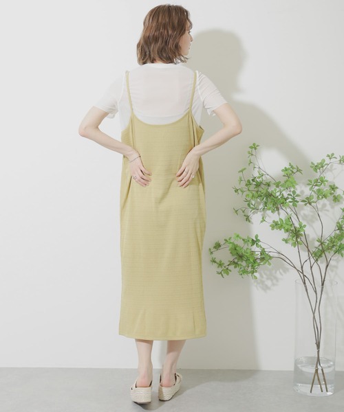 SENSE OF PLACE by URBAN RESEARCH（センスオブプレイスバイアーバンリサーチ）の「シアートップキャミワンピースアンサンブル（ワンピース・レディース・ライトベージュ/イエロー/ネイビー・ONE）」の21枚目の写真