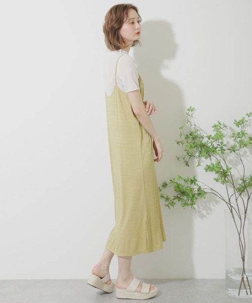 SENSE OF PLACE by URBAN RESEARCH（センスオブプレイスバイアーバンリサーチ）の「シアートップキャミワンピースアンサンブル（ワンピース・レディース・ライトベージュ/イエロー/ネイビー・ONE）」の18枚目の写真