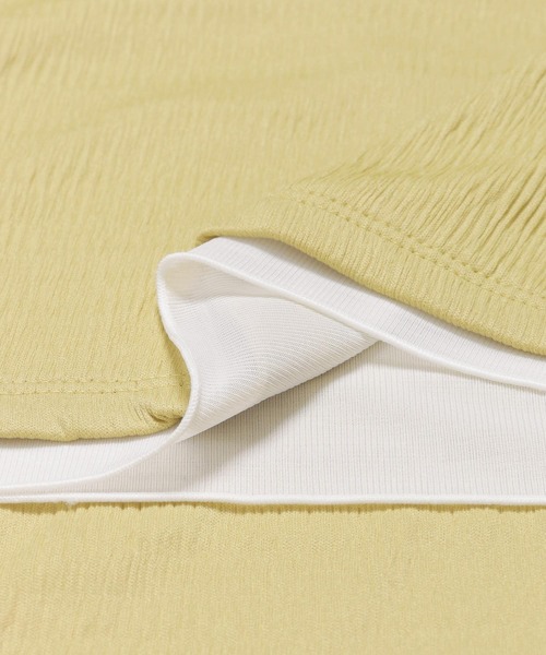 SENSE OF PLACE by URBAN RESEARCH（センスオブプレイスバイアーバンリサーチ）の「シアートップキャミワンピースアンサンブル（ワンピース・レディース・ライトベージュ/イエロー/ネイビー・ONE）」の6枚目の写真