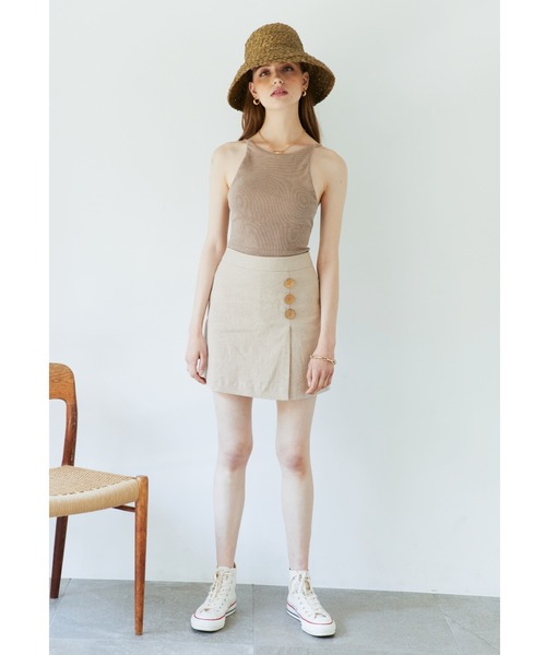 ALEXIA STAM(アリシアスタン)の「【SWELL 01号掲載】 Wrap Slit Shorts/ラップスリットショーツ(その他パンツ・レディース・ホワイト/チャコールグレー/ベージュ・S/M)」の14枚目の写真