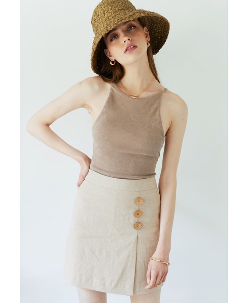 ALEXIA STAM(アリシアスタン)の「【SWELL 01号掲載】 Wrap Slit Shorts/ラップスリットショーツ(その他パンツ・レディース・ホワイト/チャコールグレー/ベージュ・S/M)」の15枚目の写真