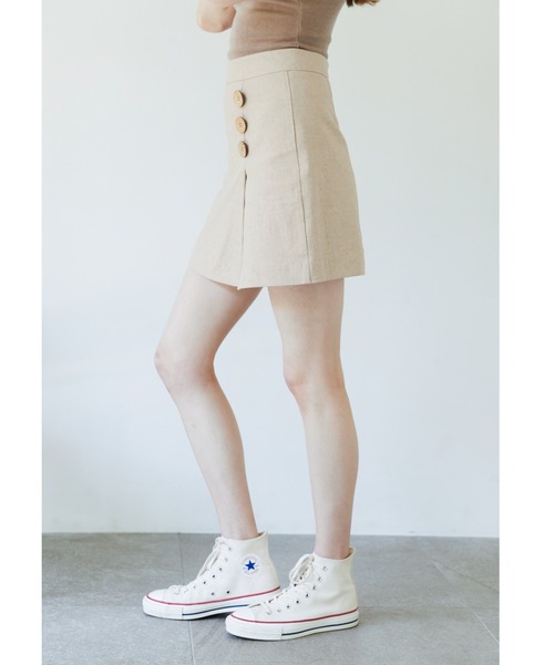 ALEXIA STAM(アリシアスタン)の「【SWELL 01号掲載】 Wrap Slit Shorts/ラップスリットショーツ(その他パンツ・レディース・ホワイト/チャコールグレー/ベージュ・S/M)」の17枚目の写真
