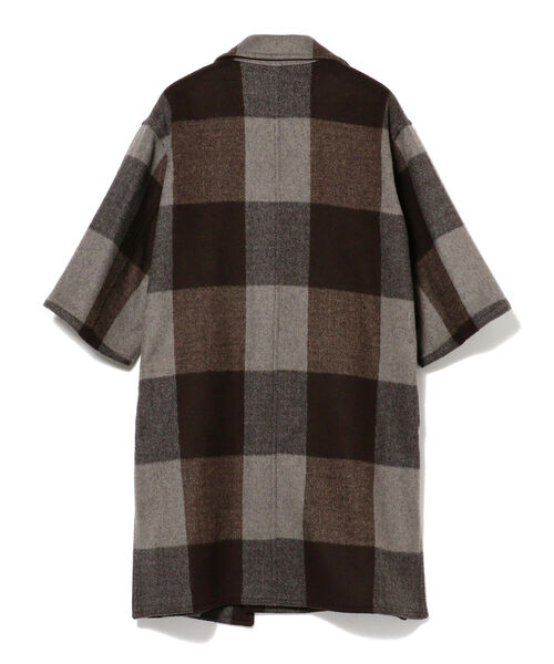 LONDON TRADITION（ロンドントラディション）の「LONDON TRADITION × International Gallery BEAMS / 別注 ダブルフェイス チェック オーバーコート（その他アウター・メンズ・レッド/ブラウン系その他3・34/36）」の7枚目の写真