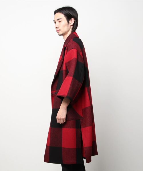 LONDON TRADITION（ロンドントラディション）の「LONDON TRADITION × International Gallery BEAMS / 別注 ダブルフェイス チェック オーバーコート（その他アウター・メンズ・レッド/ブラウン系その他3・34/36）」の12枚目の写真