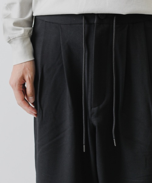 ATTACHMENT（アタッチメント）の「COMPRESSED PONTE JERSEY TWO PLEATS TAPERED FIT EASY PANTS（スラックス・メンズ・ブラック/グレー系その他・1/2/3）」の7枚目の写真