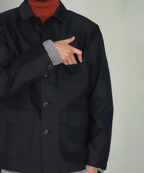 OMNIGOD（オムニゴッド）の「[OMNIGOD mens / オムニゴッド] ギザコットンモールスキン フレンチカバーオール（カバーオール・メンズ・ブラウン/ネイビー・2/3/4）」の14枚目の写真