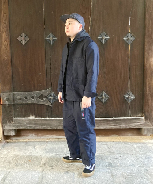 OMNIGOD（オムニゴッド）の「[OMNIGOD mens / オムニゴッド] ギザコットンモールスキン フレンチカバーオール（カバーオール・メンズ・ブラウン/ネイビー・2/3/4）」の3枚目の写真