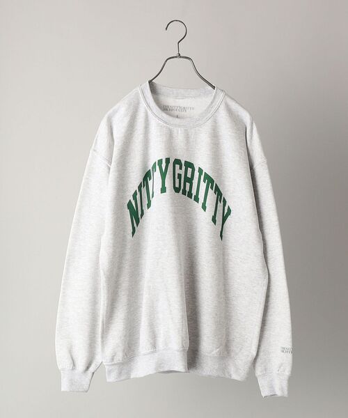 SHIPS（シップス）の「THE NITTY GRITTY ARCHIVE CITY: カレッジ ロゴ スウェット（スウェット・メンズ・ライトグレー/ライトホワイト/ネイビー・MEDIUM/LARGE/X-LARGE）」の2枚目の写真