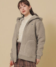 Ray BEAMS | GYMPHLEX / ボア ジップ フーディ(パーカー)