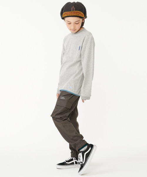 KRIFF MAYER Kid's Collection（クリフメイヤーキッズコレクション）の「裾ゴムカーゴパンツ（カーゴパンツ・キッズ・ネイビー/カーキ/ダークグレー/キャメル・120/130/140/150/160/170）」の19枚目の写真