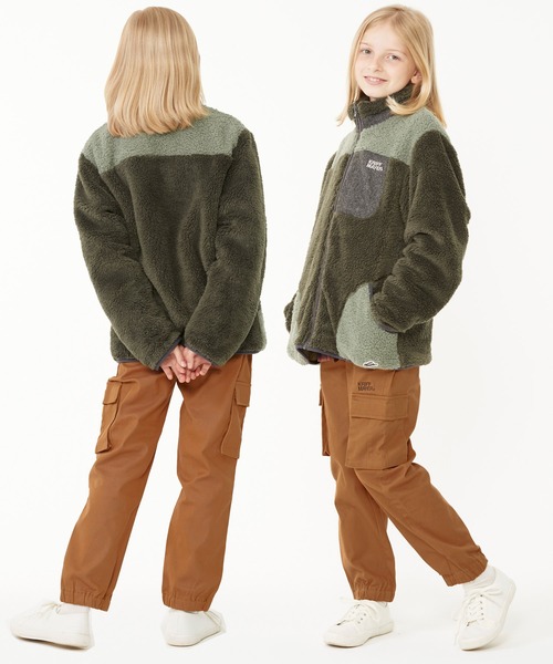 KRIFF MAYER Kid's Collection（クリフメイヤーキッズコレクション）の「裾ゴムカーゴパンツ（カーゴパンツ・キッズ・ネイビー/カーキ/ダークグレー/キャメル・120/130/140/150/160/170）」の5枚目の写真