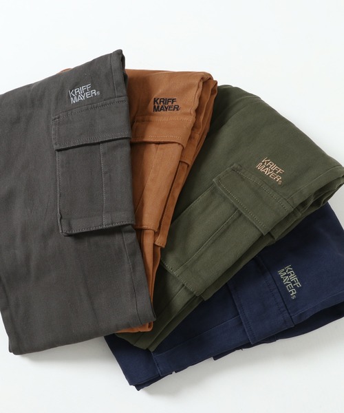 KRIFF MAYER Kid's Collection（クリフメイヤーキッズコレクション）の「裾ゴムカーゴパンツ（カーゴパンツ・キッズ・ネイビー/カーキ/ダークグレー/キャメル・120/130/140/150/160/170）」の8枚目の写真